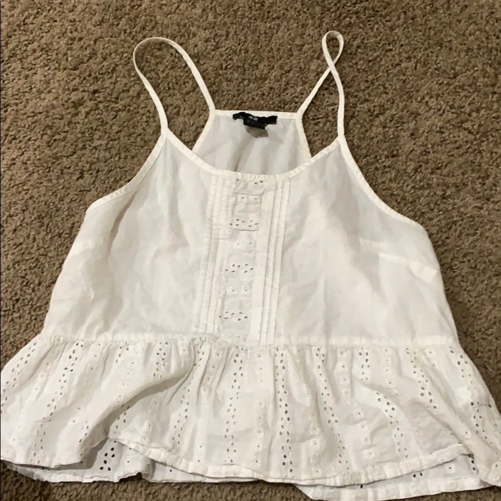 White Crop Top